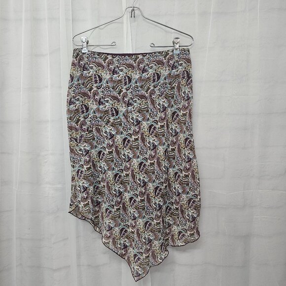 Vintage My Michelle Purple Paisley Fairy Skirt Y2K Metallic Boho Retro Hippie 7 - Picture 11 of 11